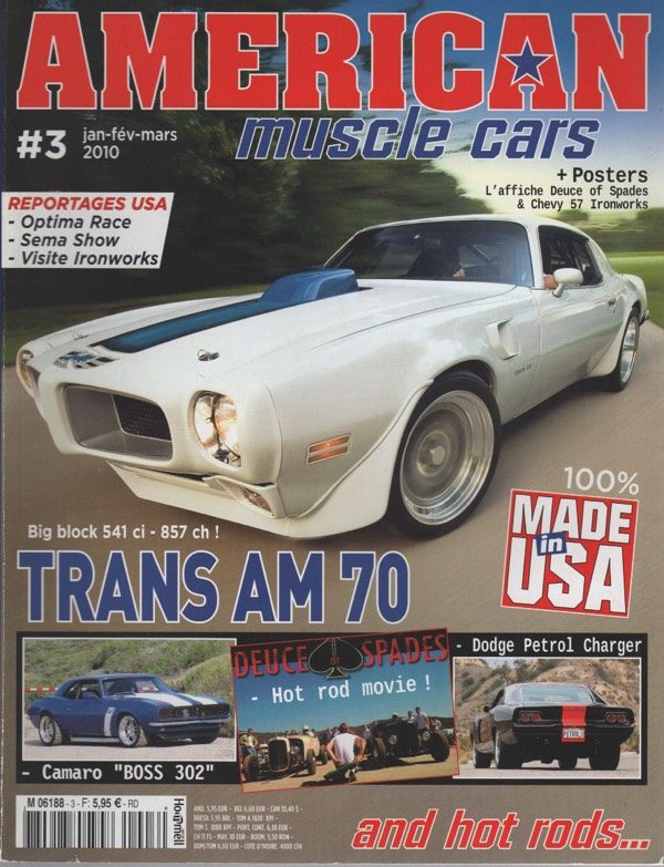 AMERICAN MUSCLE CARS 3 PONTIAC TRANSAM 850CH 1970 CHEVROLET CAMARO 750CH 1968 CHEVROLET 3100 PICK-UP 600CH 1957 DODGE CHARGER 550CH 1970 CHEVROLET BEL AIR 210 1955 CHEVROLET NOVA 1966 FORD 1932 DODGE ROADSTER 1925 #3 REVUE MAGAZINE