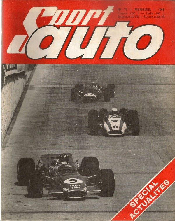 SPORT AUTO 77 1968 GP MONACO GP ESPAGNE 1000KM NURBURGRING 1000KM MONZA TARGA FLORIO 1000KM SPA FRANCORCHAMPS GR PAU EAST AFRICAN SAFARI #77 REVUE MAGAZINE