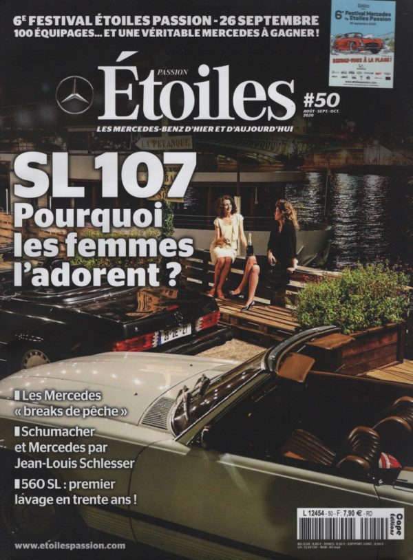 MAGAZINE ETOILES PASSION 50 #50 MERCEDES 300 SL PANAMERICANA W196 S 350 SL 560 SL R107 GP PAU MICHAEL SCHUMACHER