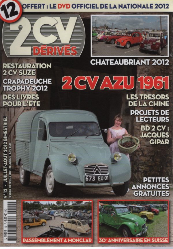 2CV & DERIVES 12 CITROEN 2CV AZU 1961 RENCONTRE NATIONALE DES AMIS DE LA 2CV #12 REVUE MAGAZINE