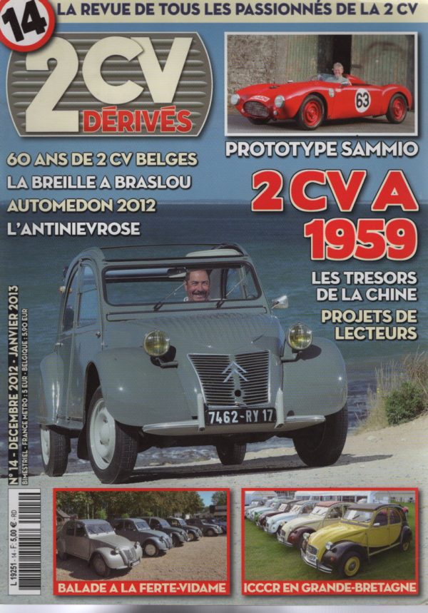 2CV & DERIVES 14 CITROEN 2CV A 1959 PROTOTYPE SAMNIO SPORTIVA 600 #14 REVUE MAGAZINE