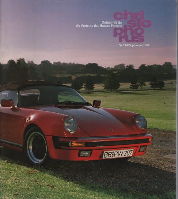 CHRISTOPHORUS 214 1988 (DE) PORSCHE 944 2.7 911 SPEEDSTER TURBOLOOK 964 CARRERA 4 #214 ZEITSCHRIFT