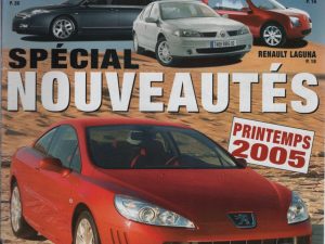 L'AUTO JOURNAL 2005 666 PEUGEOT 407 COUPE RENAULT LAGUNA 2 BMW 330i E90 BMW SERIE 1 FERRARI F430 SPIDER CITROEN C6 OPEL ZAFIRA VOLKSWAGEN GOLF PLUS 1.9 TDI 105 VOLVO V50 1.6D AUDI 100 S COUPE 1971 MAZDA 3 #666 REVUE MAGAZINE