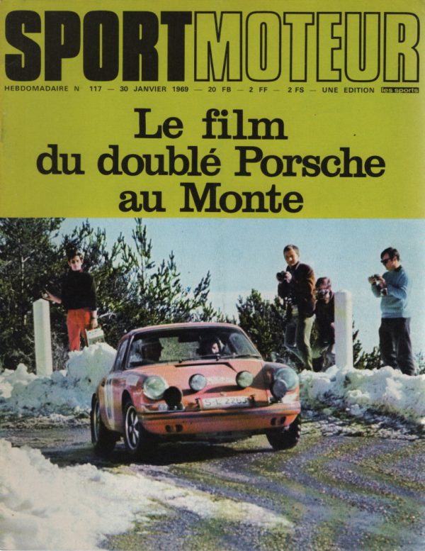 SPORT MOTEUR 117 1969 RALLYE MONTE CARLO 1969 ESSAI FIAT 125 S SALON BRUXELLES ESSAI SACHS 125 ENDURO 24H DE DAYTONA #117 REVUE MAGAZINE