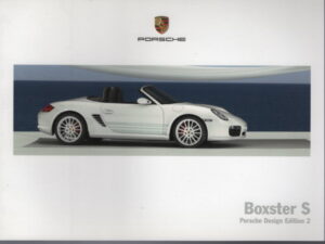 CATALOGUE PUBLICITAIRE 2008 PORSCHE 987 BOXSTER S PORSCHE DESIGN EDITION 2 - BROCHURE COMMERCIALE