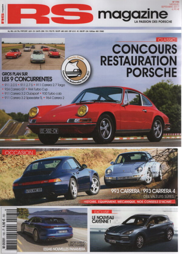 RS MAGAZINE 195 ESSAI PORSCHE 997 GT3 RS 3.6 ESSAI PORSCHE PANAMERA TURBO S E-HYBRID PORSCHE 993 C2 C4 PORSCHE 911 CARRERA 3.2 SPEEDSTER TURBOLOOK 1989 PORSCHE 911 2.7 S COUPE 1975 PORSCHE 911 CARRERA 2.7 TARGA 1975 PORSCHE 964 CARRERA 2 COUPE 1991 PORSCHE 911 CARRERA 3.2 CLUB SPORT 1988 PORSCHE 911 S 2.0 1969 PORSCHE 930 TURBO 3.3 CABRIOLET 1988 PORSCHE 924 CARRERA GT PORSCHE 944 TURBO CUP 1988 #195 REVUE