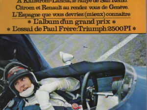 SPORT MOTEUR 123 1969 ESSAI TRIUMPH 2500 PI GP AGRIQUE DU SUD CITROEN AMI 8 RENAULT 16 TA SIGMA GRAND PRIX GENK LUSTIN CLAUDE VANSTENAGEN #123 REVUE MAGAZINE SPORTMOTEUR